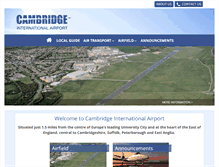 Tablet Screenshot of cambridgeairport.com